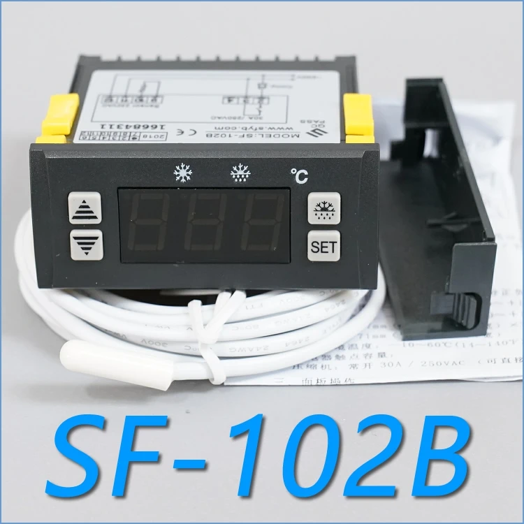 

SF-102B Thermostat Electronic Temperature Control Refrigerator Refrigerator High Power 30A Manual Automatic Shutdown Defrost