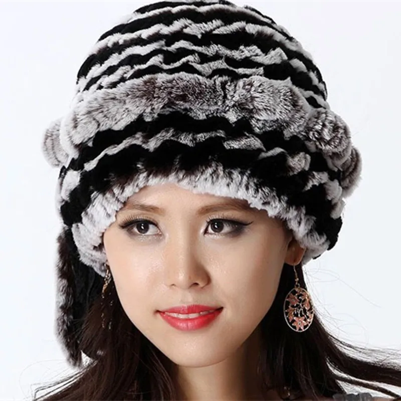 Осенне-зимние женские меховые шапки ручной работы | Аксессуары для одежды