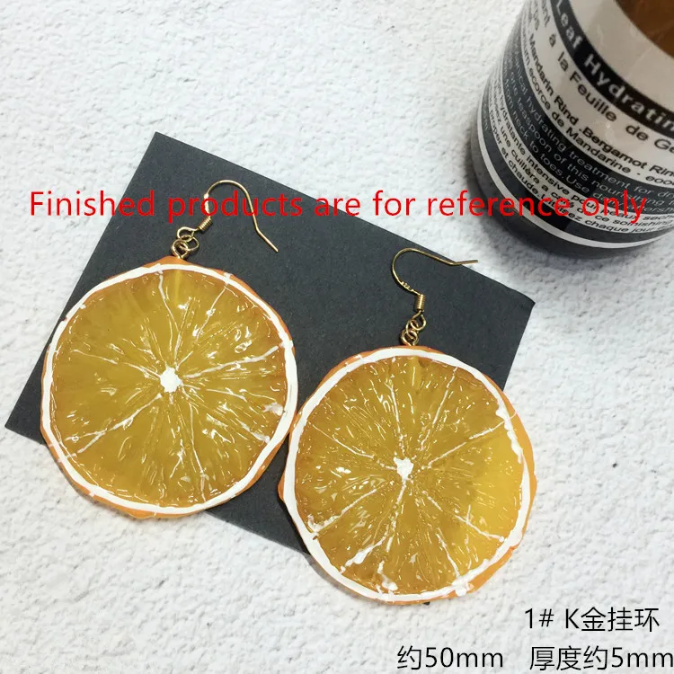 2017 Летний стиль 30 шт./лот 50 мм Мультяшные акриловые бусины в форме фрукта