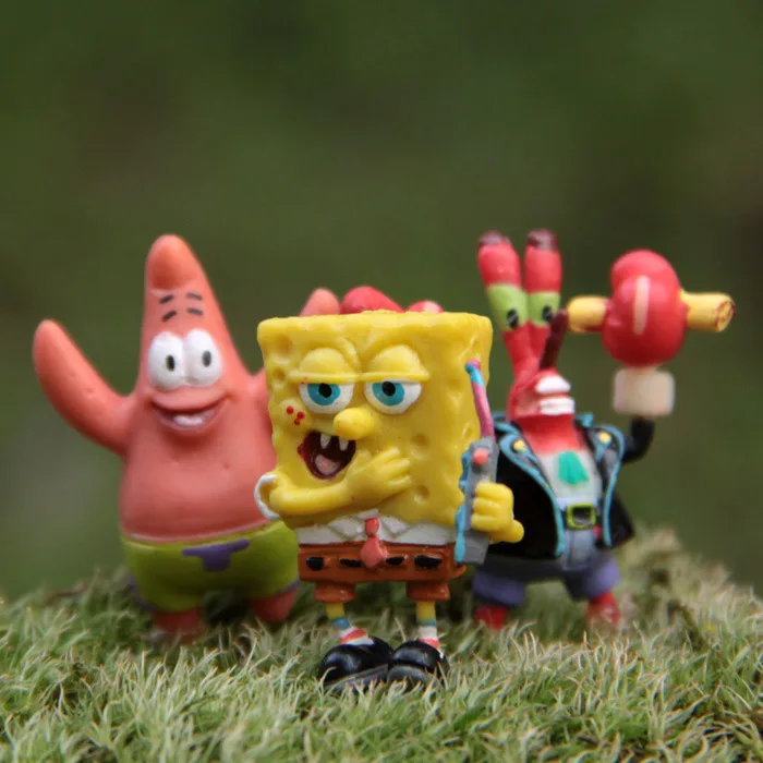 Sponge Captain Eugene H. Armor Abs Krabs Diy Animiation Action Figure Doll House Kids Toy Miniature Model Gift | Игрушки и хобби