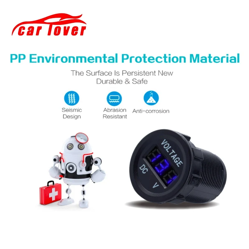 Вольтметр для автомобиля лодки мотоцикла двойное зарядное устройство USB LED