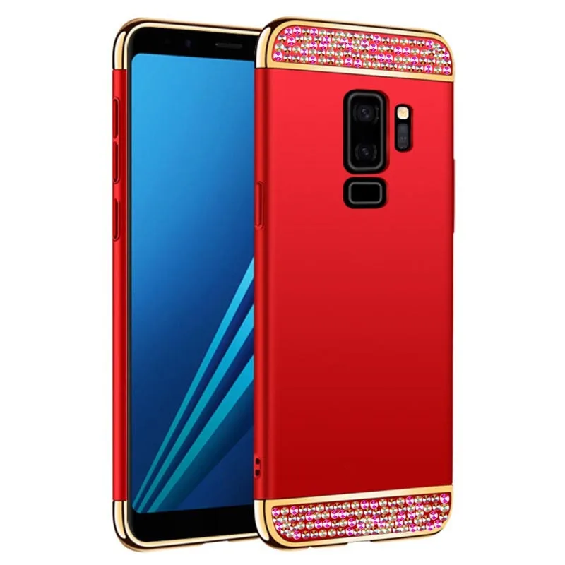 Жесткий Кристальный силиконовый чехол для телефона Samsung Galaxy S9 S8 J4 Core J6 Plus J8 A6S A3 2016