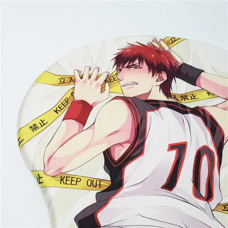 Коврик для мыши в стиле аниме мультяшный куроко Кагами тайга запястье большой