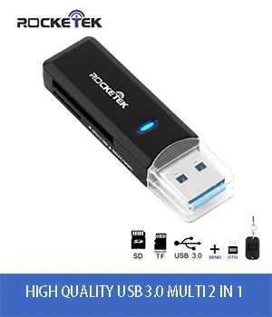 Rocketek Высокое качество usb 3,0 мульти памяти OTG телефон кард-ридер 5 Гбит/с адаптер TF micro SD для компьютера ноутбук аксессуары