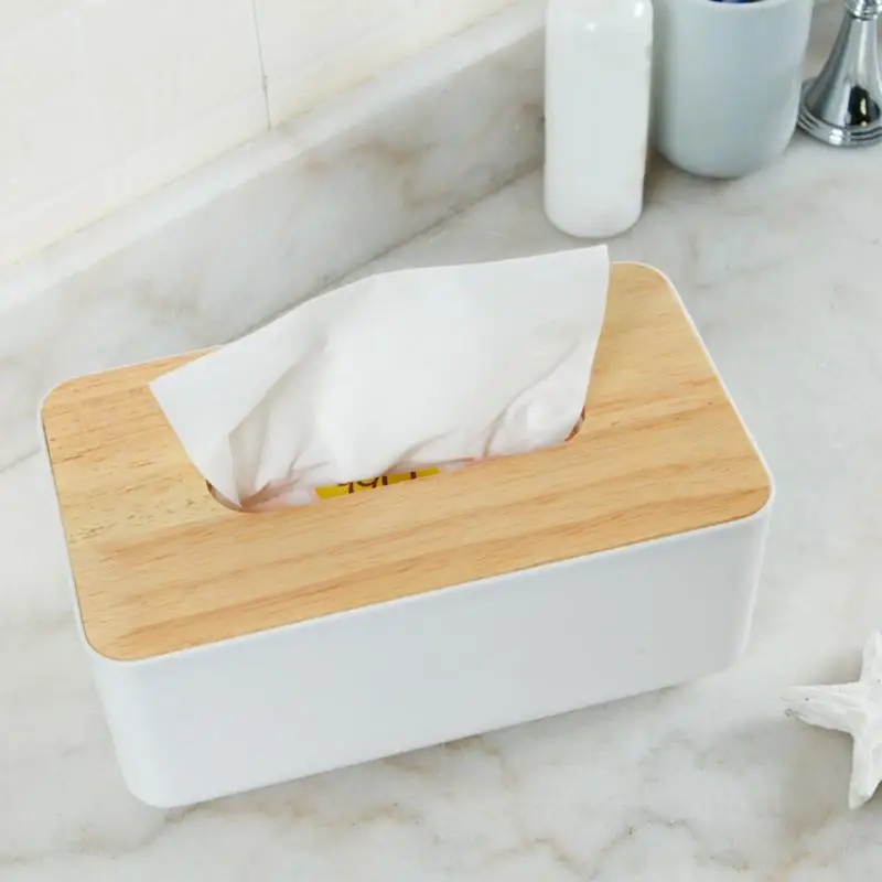 Wooden Tissue Box European Style Home Container Towel Napkin Holder Case for Office Decoration | Дом и сад