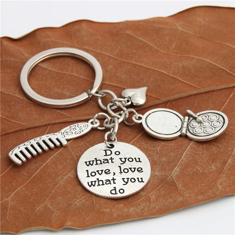 1 шт. заколка для волос брелоки подарок парикмахера парикмахер брелок макияжа