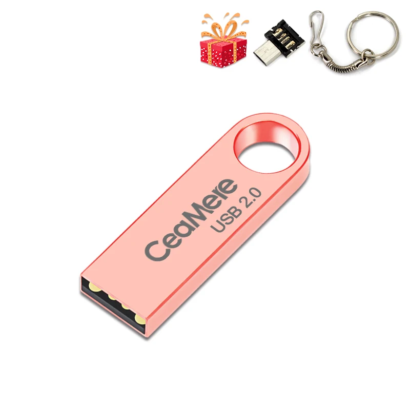 Rose CeaMere C3 USB флеш-накопитель 16 Гб/32 ГБ/64 ГБ флеш-накопитель Флешка флеш-диск USB 2,0 карта памяти USB диск 3 цвета USB флеш-накопитель - Цвет: Rose