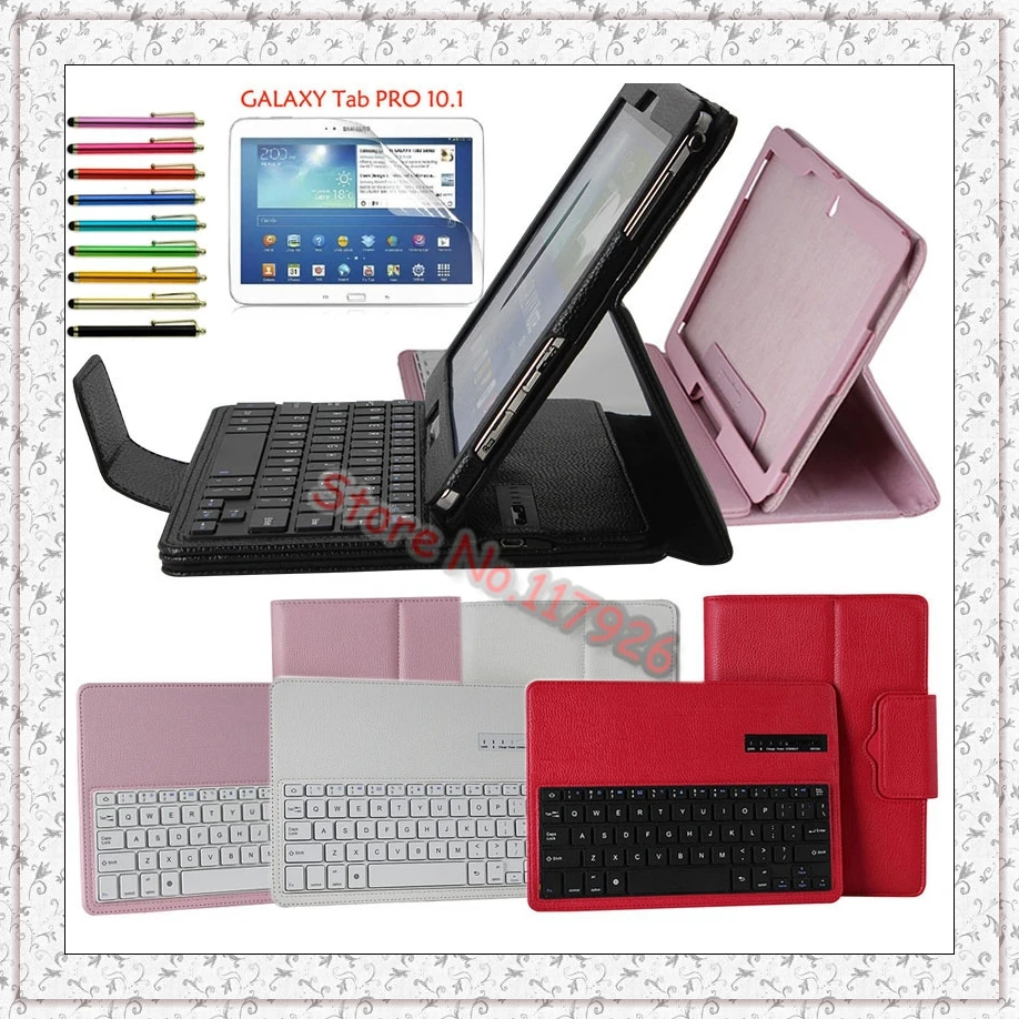 Съемный кожаный чехол для Samsung Galaxy Tab Pro 10 1 T520 T521 Note P600 P601 + ручка пленка|for samsung galaxy