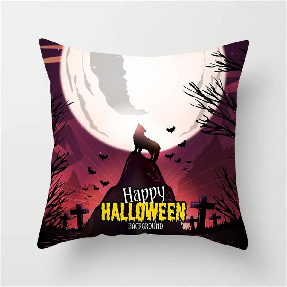Pillow Cover L Tronzo/наволочка на Хэллоуин 45x45 см, вечерние наволочки для Счастливого Хэллоуина, вечерние наволочки с тыквенным черепом - Цвет: Pillow Cover L