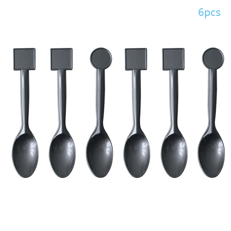 6pcs spoon Вечерние принадлежности Русалочки Русалка тема Декор ко дню рождения плакат с русалкой воздушный шар на спрос среди детей свадебные украшения - Цвет: 6pcs spoon
