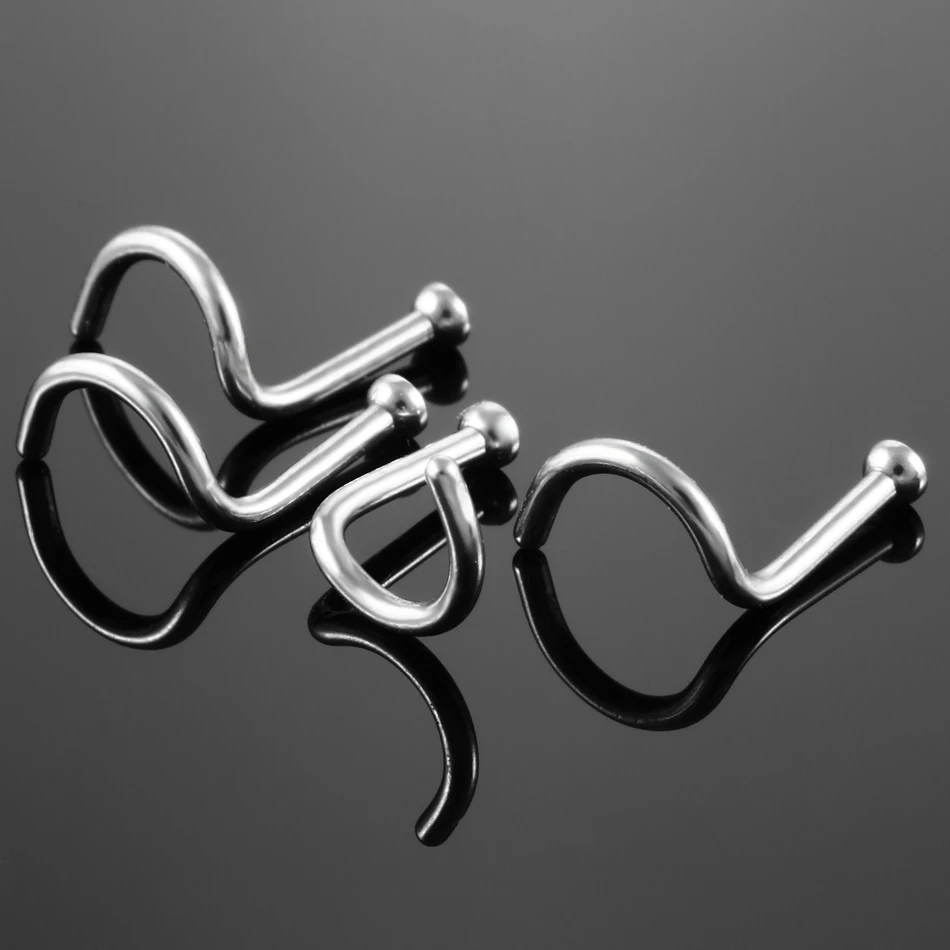 Кольцо для пирсинга носа из нержавеющей стали 18 г 100 шт./лот|body piercing jewelry|piercing jewelrygem