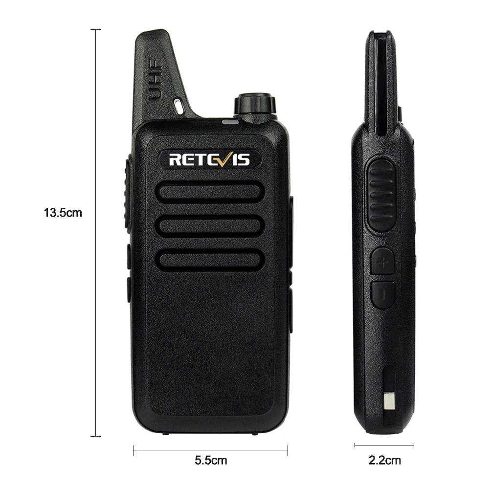 2 шт. Retevis RT22 ручной домофон перезаряжаемая рация UHF 400-480 МГц 2 Вт 16 каналов VOX PTT Civil License-free
