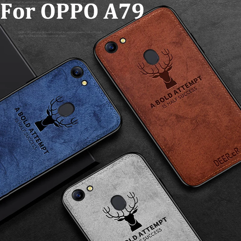 Чехол для OPPO A79, мягкий чехол для телефона OPPO A 79, защитный чехол, задняя крышка из ткани + ТПУ, чехол для телефона OPPOA79, чехол для A79