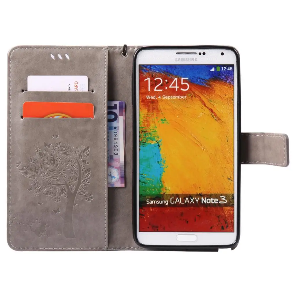 Для телефона с откидной крышкой samsung Note3 чехол для Galaxy Note 3 N900 N9005 SM 9005 держатель