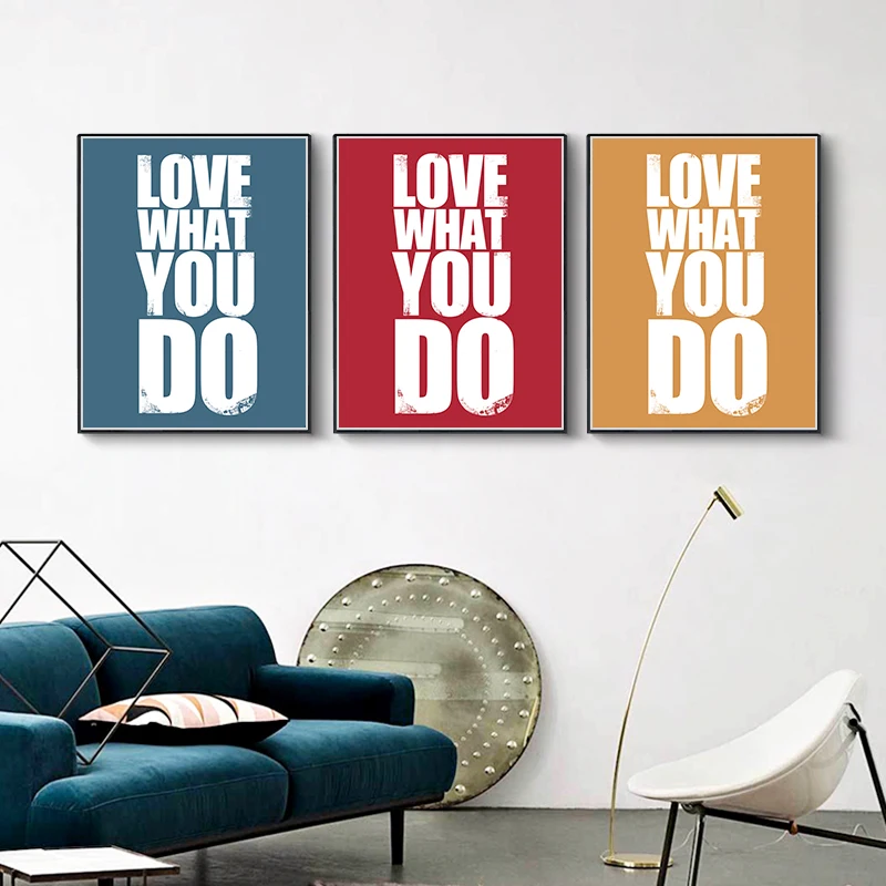 Современный минималистский девиз типографии A4 Книги по искусству Принт плакат