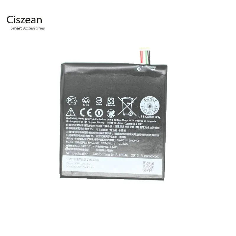 Ciszean 1x2800 mAh BOPJX100 (версия 728) Запасная батарея для HTC Desire 728 Dual SIM LTE 728G батареи |