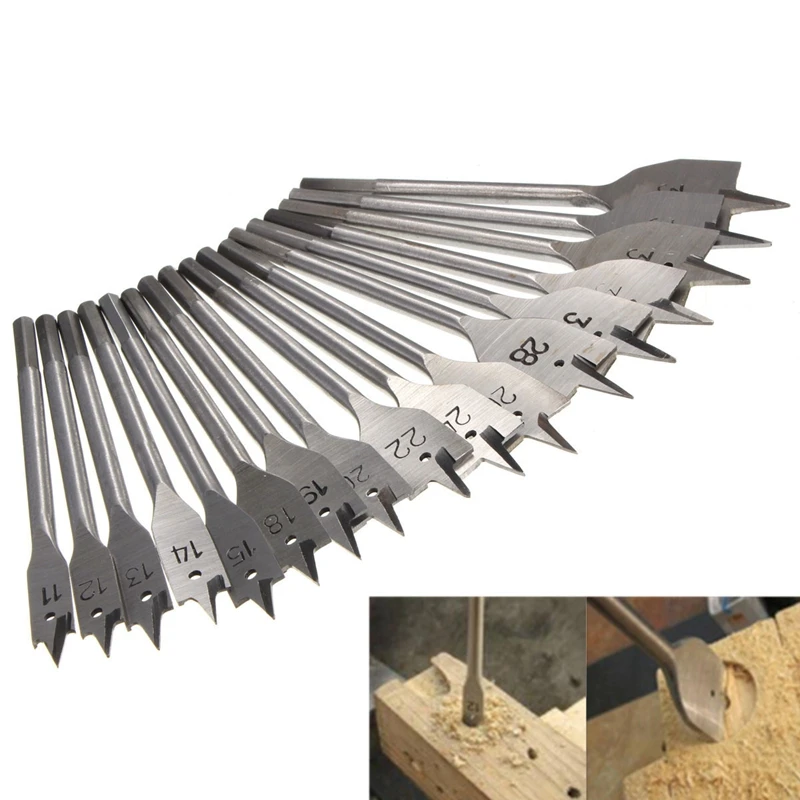 17 шт. 11 38 мм станок плоские сверла по дереву Все метрические размеры Лопата бит