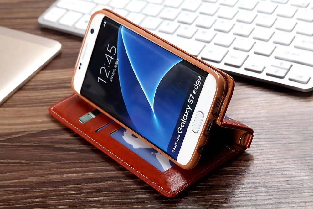 Чехол-бумажник из джинсовой кожи для samsung Galaxy S7 edge S8 S9 S10 Plus, Магнитный чехол-книжка с отделением для карт, чехол для samsung Galaxy Note 9 8