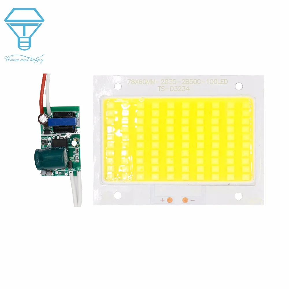 

LED Chip 50W 100W 150W 200W With Driver 90-260V High Power Diodes Light Beads SMD2835 Outdoor Flood Lights Cold White