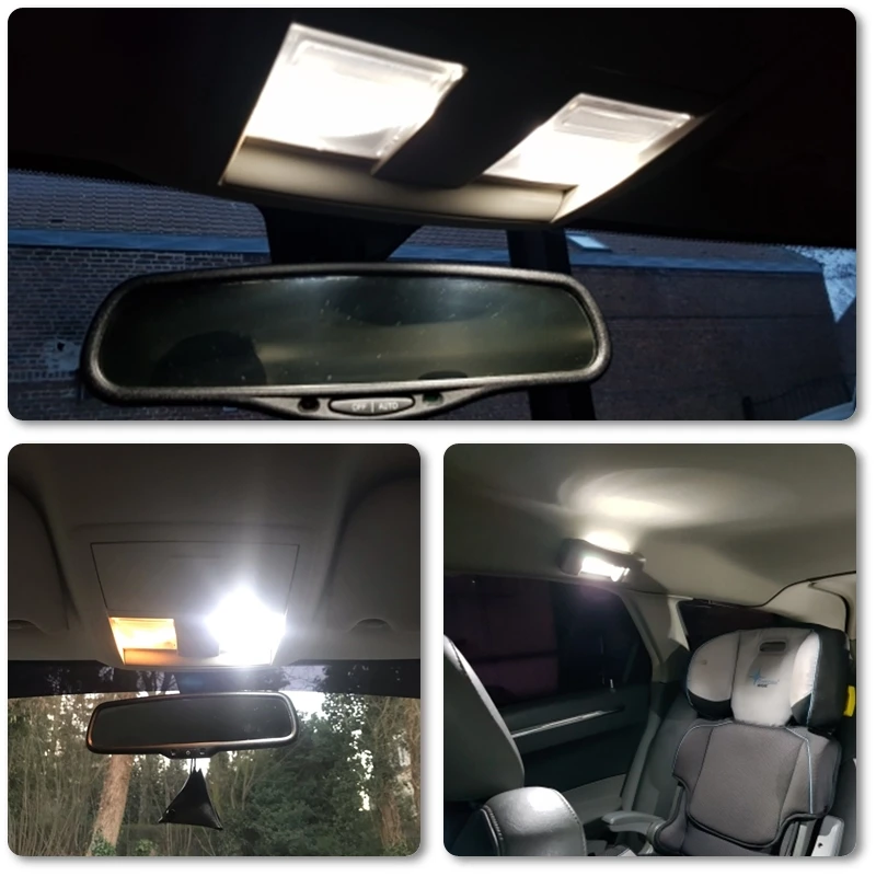 Комплект светодиодных ламп для салона Chrysler 300 300C 2005-2010 11 шт. без ошибок Canbus белого