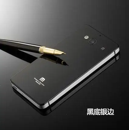 Для Xiaomi Redmi 2/2a чехол для телефона, роскошная алюминиевая металлическая рамка и закаленная стеклянная задняя крышка батарейного отсека для Xiaomi Redmi 2 Redmi 2a - Цвет: 5