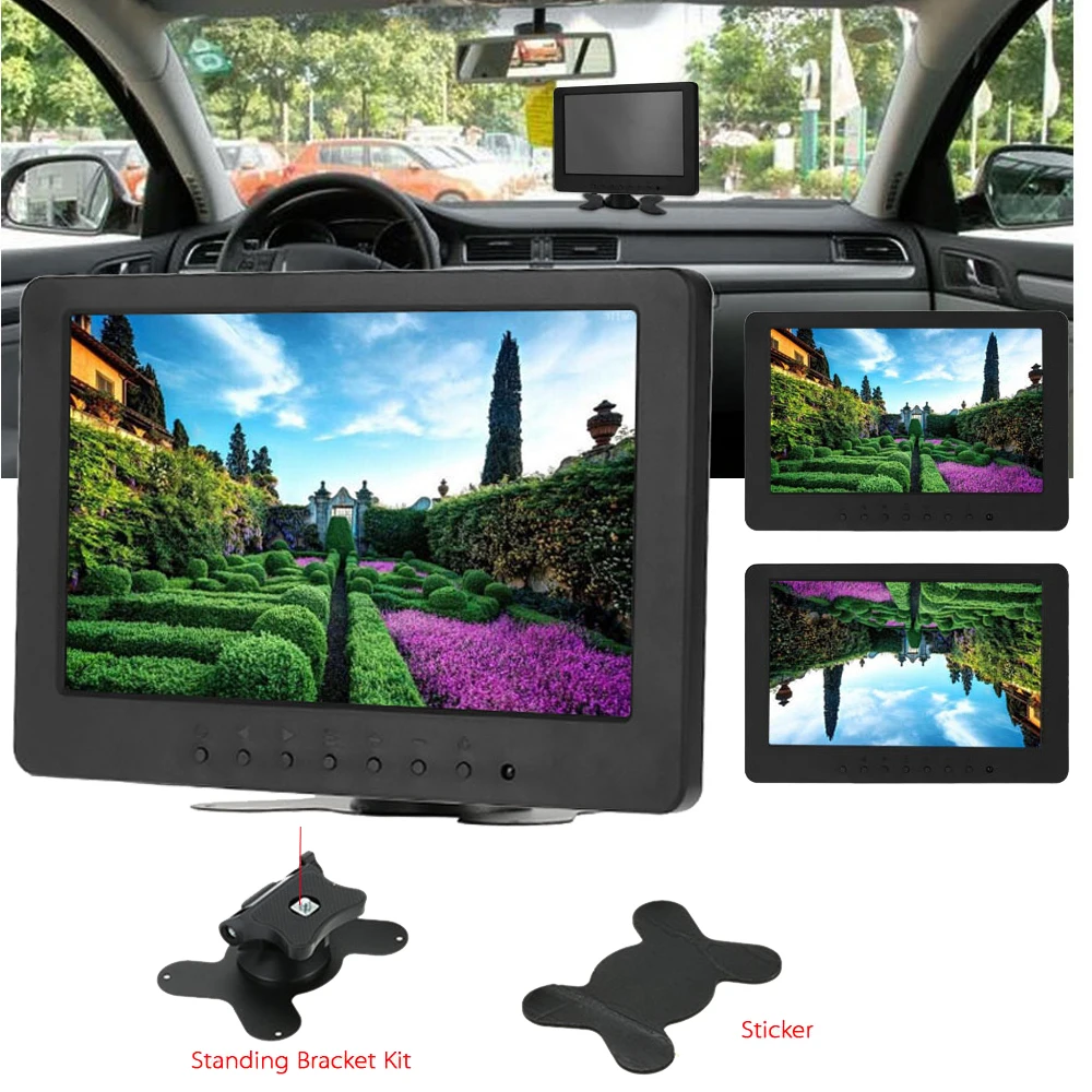 ЖК-монитор KKMOON 7 &quotTFT 1024*600 VGA AV YUV аудио-видео для ПК DVD ТВ система видеонаблюдения
