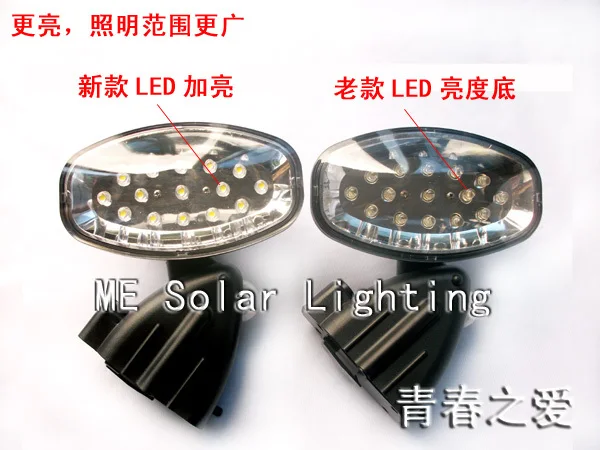 Upgrade 15LED Solar PIR Light Wall LED corridor lights garage |