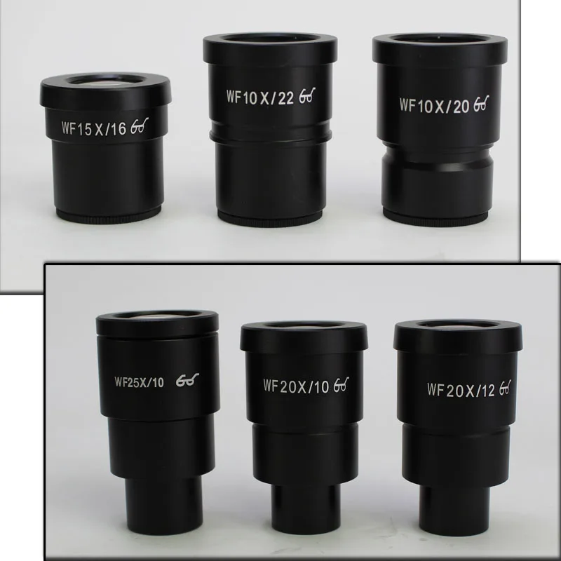 2 шт. окуляр WF10X WF20X WF15X WF25X для стереомикроскопа детали или аксессуары