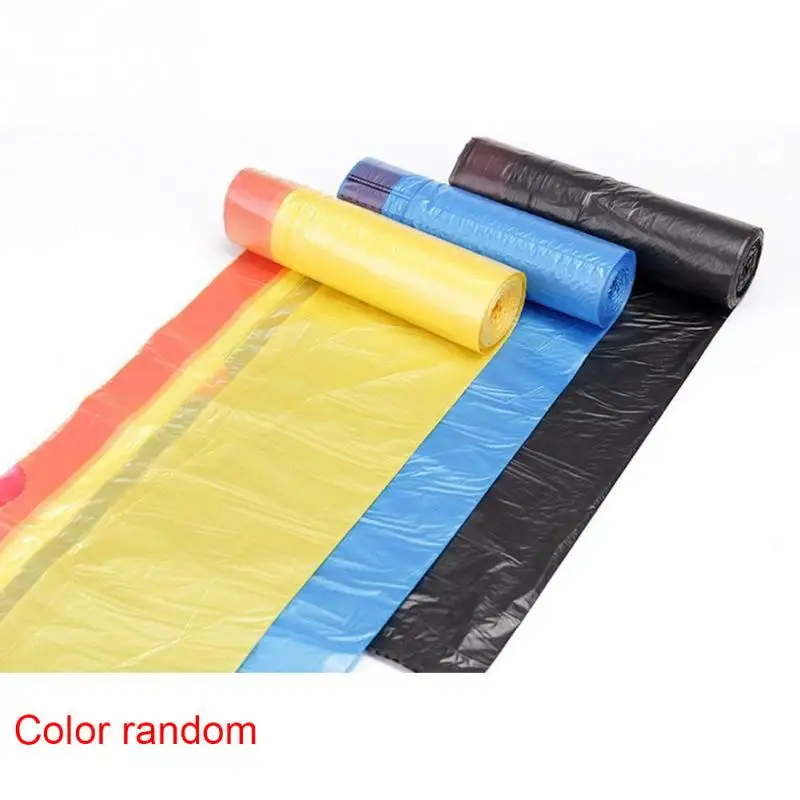 1 рулон прочный утолщенный пластиковый мешок Авто Drawstring для мусора 20л 15 пакет