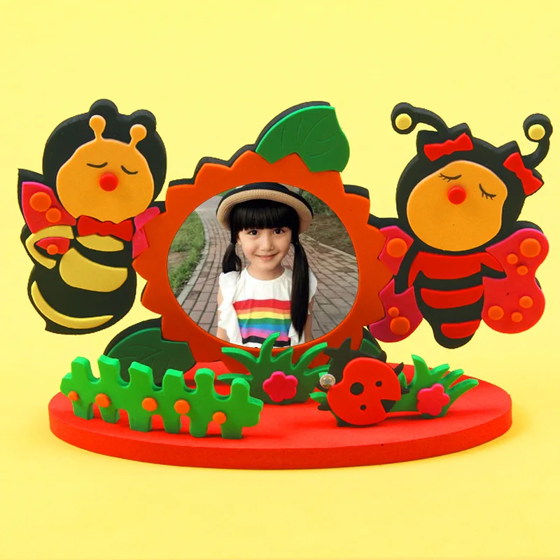 Детская 3D фоторамка сделай сам наклейки ручной работы из ЭВА стереофоторамка