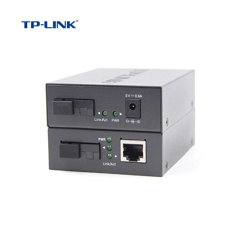 TP Link волоконно оптический трансивер медиаконвертер 10/100 м 4 RJ45 одиночное волокно SC