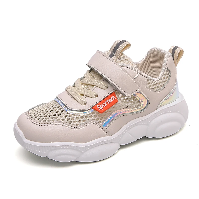 SH005Beige Bekamille детские сандалии лето для мальчиков детские повседневные кроссовки детская дышащая сетчатая обувь для девочек Модная студенческая обувь для бега - Цвет: SH005Beige
