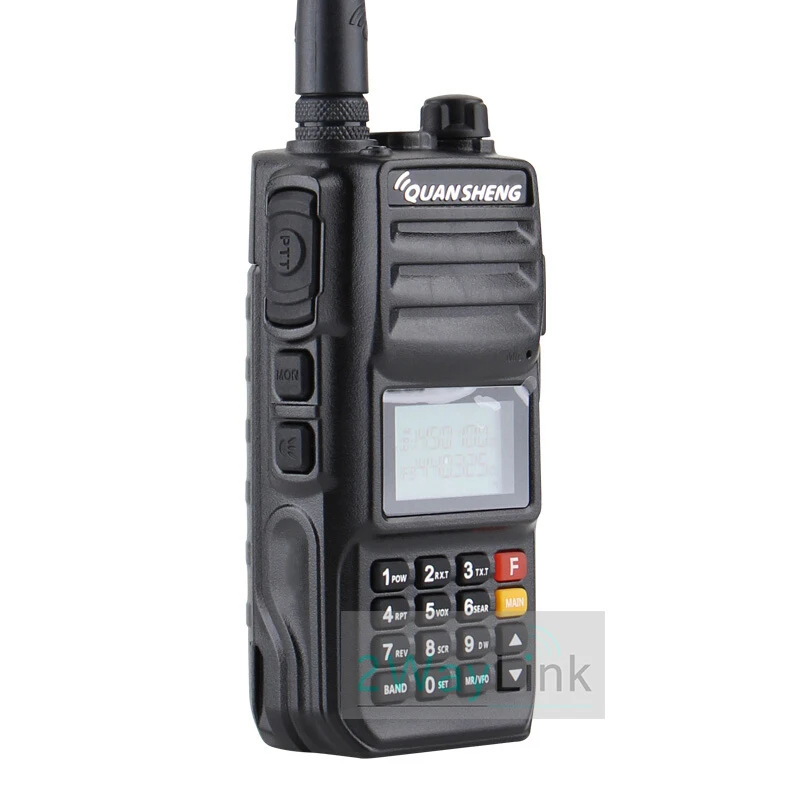 Портативная рация QuanSheng TG UV2 Plus трехдиапазонная (VHF/UHF/Police) мощность 10 Вт дальность