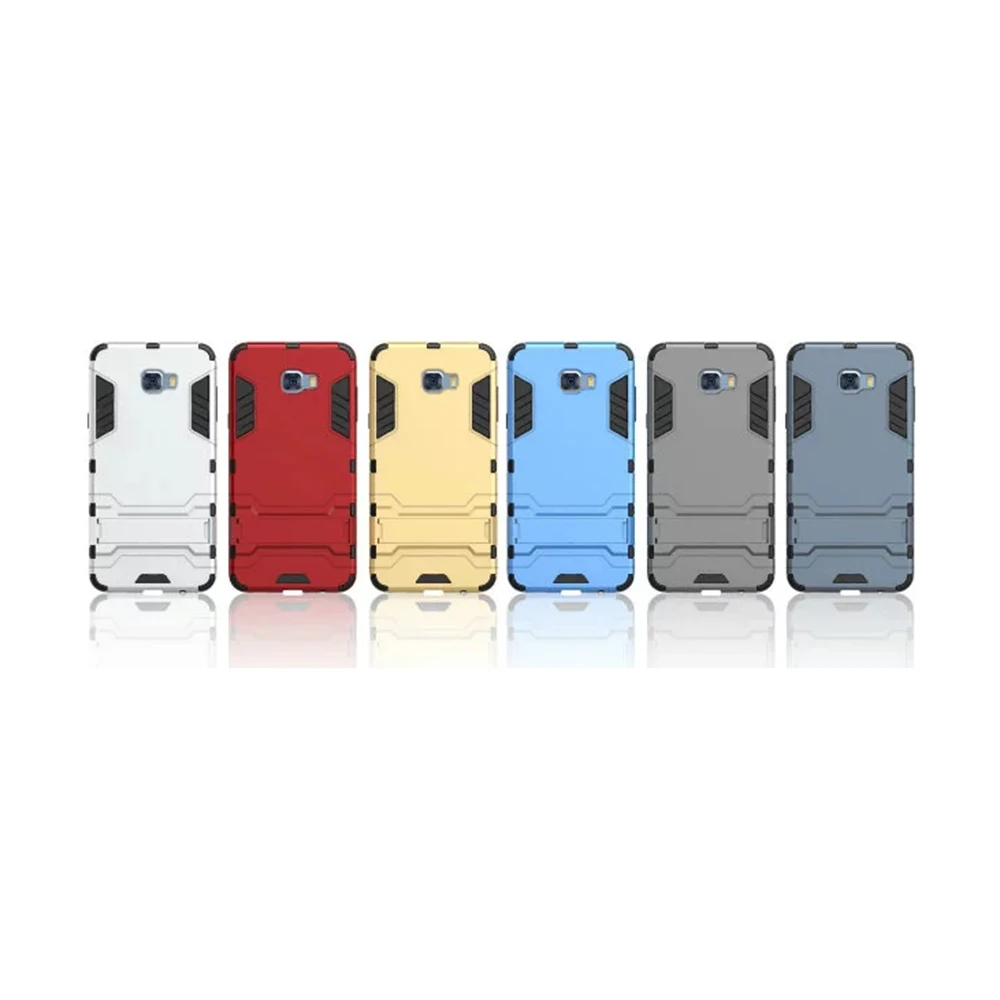 HOMEBARL Гибридный Dual Heavy Duty TPU + PC Железный человек Броня 3D чехол для samsung C5 C7 про