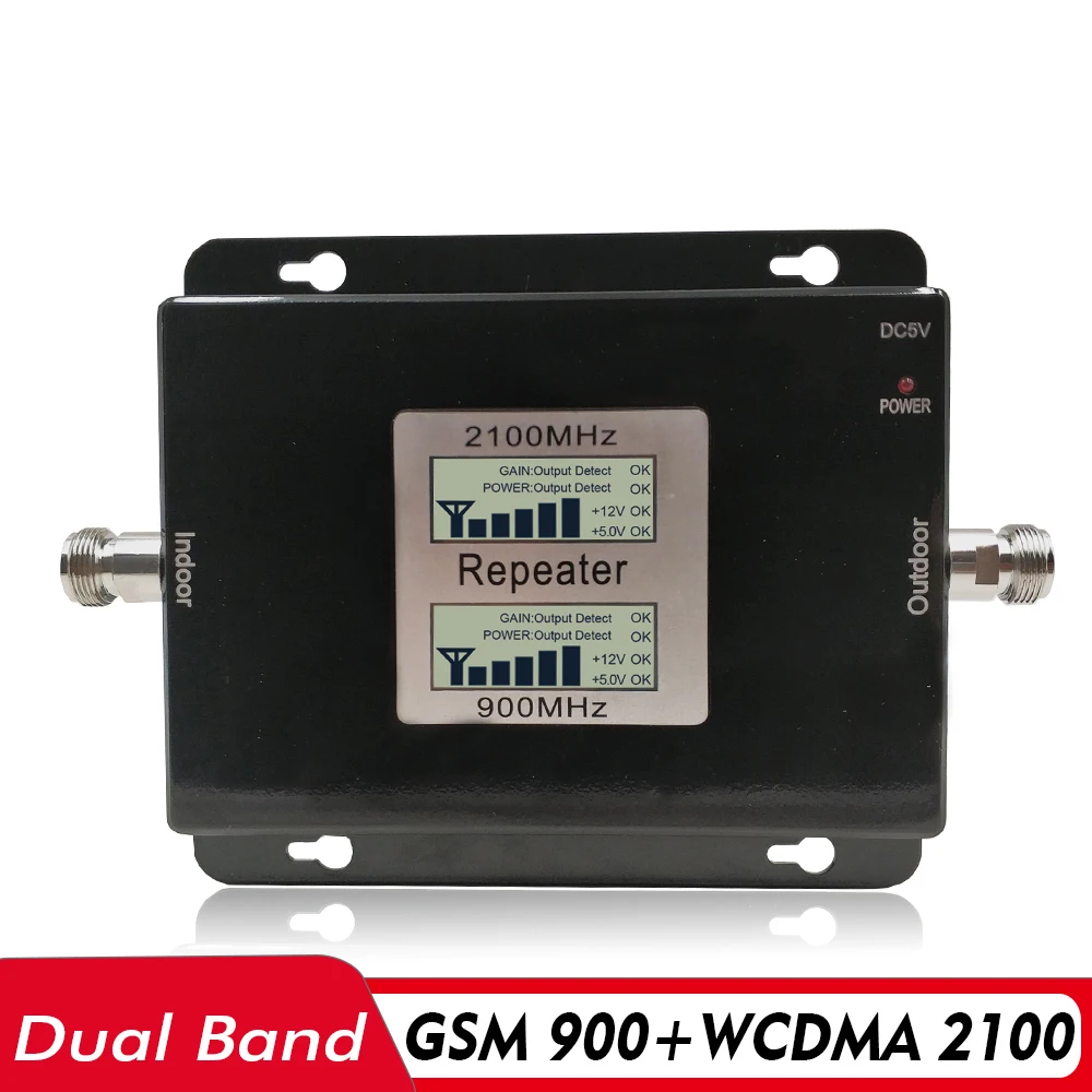 2G 3G двухдиапазонный усилитель сигнала GSM 900 + UMTS WCDMA 2100 МГц повторитель для