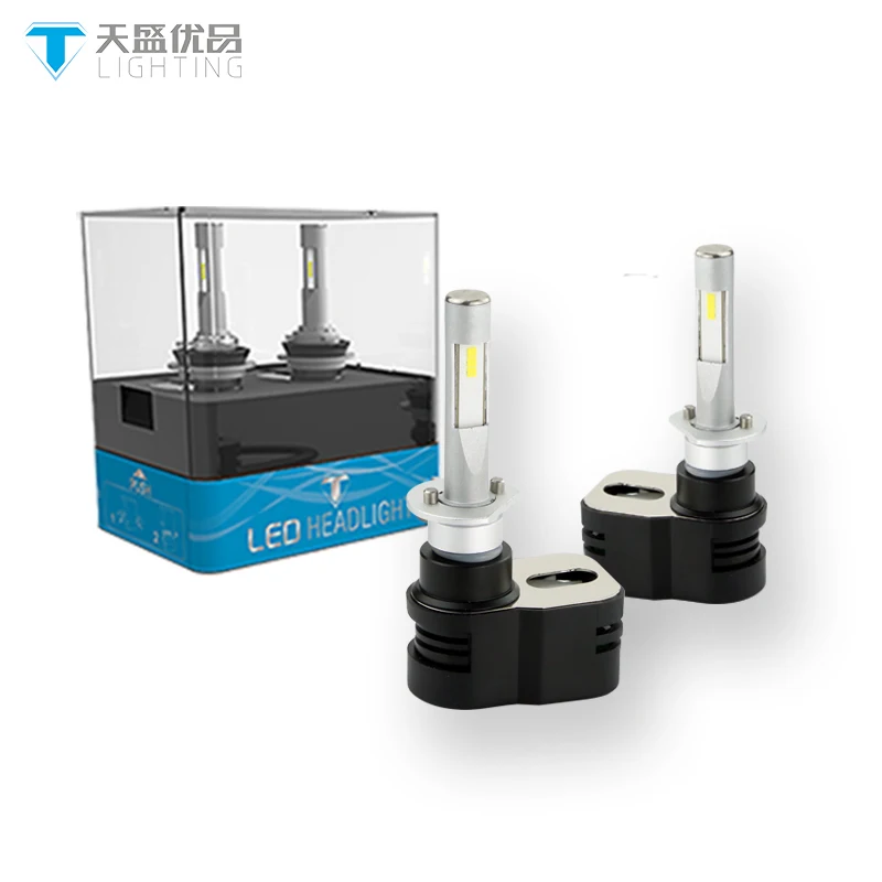 TINSIN LIGHTING 1 комплект T5 светодиодные фары для автомобиля h1 лампы H4 H7 H11 60W 8400LM с белым