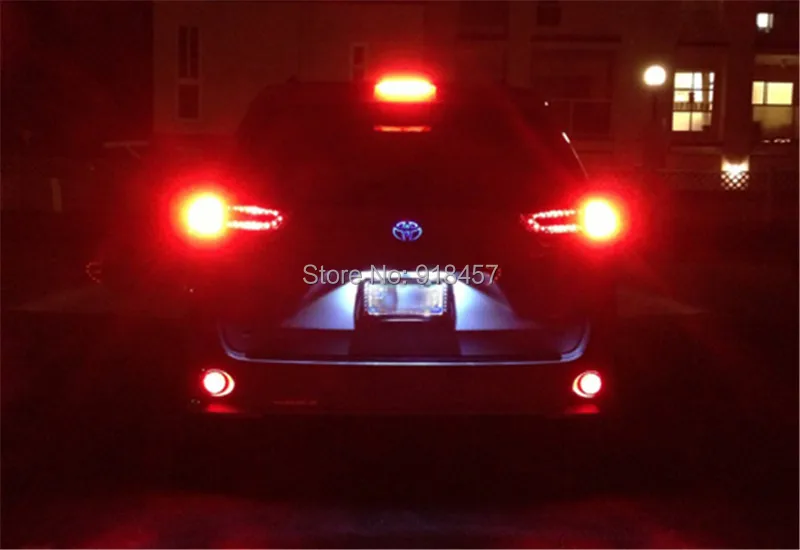 LY001-2 Black Smoked Lens LED Bumper Reflector Tail Brake Light for Toyota Highlander Sequoia | Автомобили и мотоциклы