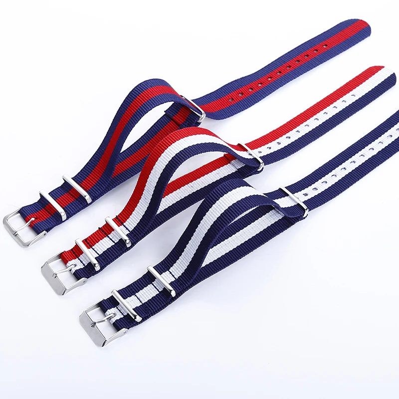 2017 нейлоновый ремешок для наручных часов с металлической пряжкой армейский