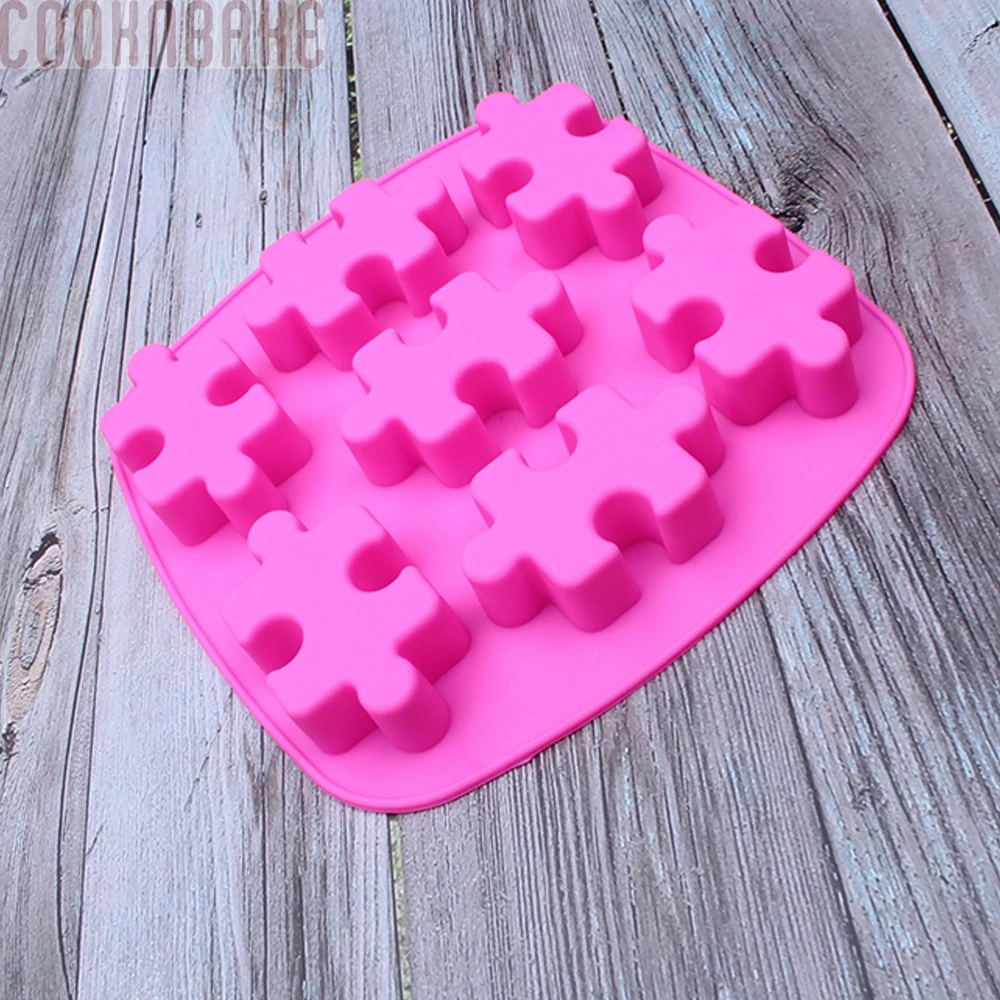 COOKNBAKE DIY chocolate mold The shape of Jigsaw Puzzle Ice Cube Tray jello pudding CDL-033 | Дом и сад