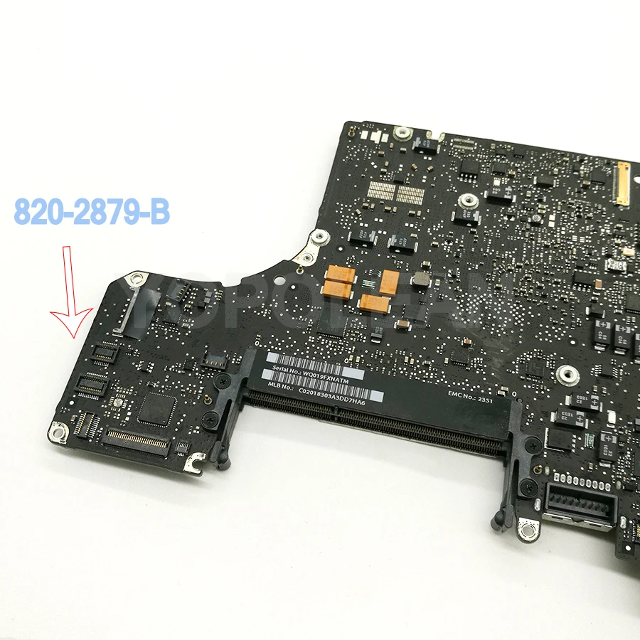Подлинная материнская плата 2,4 ГГц P8600 для Macbook Pro 1" A1278 Mid 2010 EMC 2351 820-2879-B