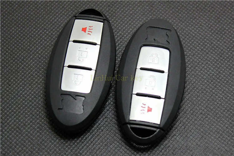 PINECONE для NISSAN GTR TEANA SUNNY TIIDA SYLPHY LIVINA дистанционный ключ 2+ 1 кнопки дистанционного ключа оболочки с пустым лезвием ключа 1 шт