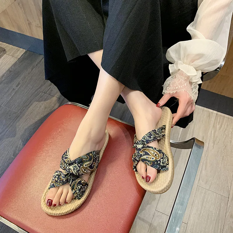 COOTELILI Fashion Bohemian Beach Shoes Women Summer Slippers Flip Flops Flat For Ladies Slides | Обувь