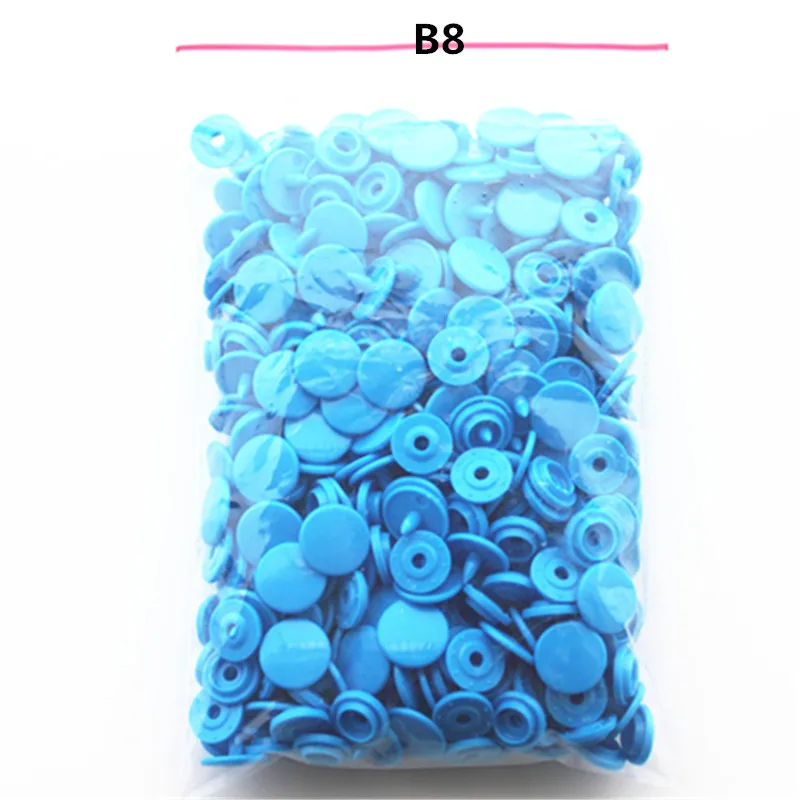 B8 100PCS Snap губцевый инструмент для T3 T5 T8 зажим для вычета 100pcs-T3 кнопки 26 цветов швейные принадлежности для крепления используется для подгузников DIY - Цвет: B8 100PCS