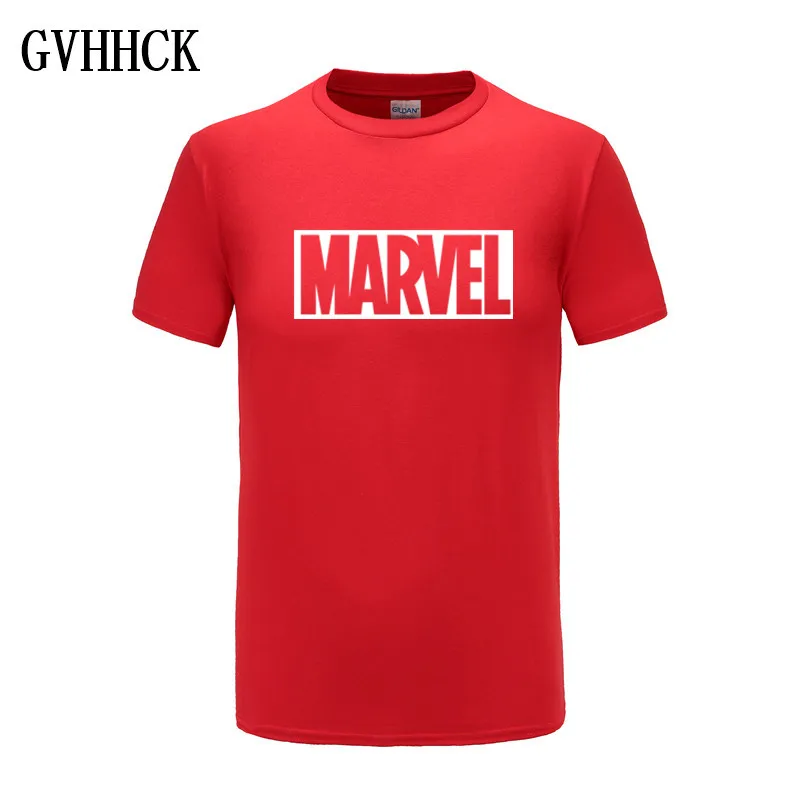 Новинка, модная футболка Marvel с коротким рукавом, мужской принт супергероев, футболка с круглым вырезом, футболка с надпись Marvel, топы, Мужская одежда, футболка