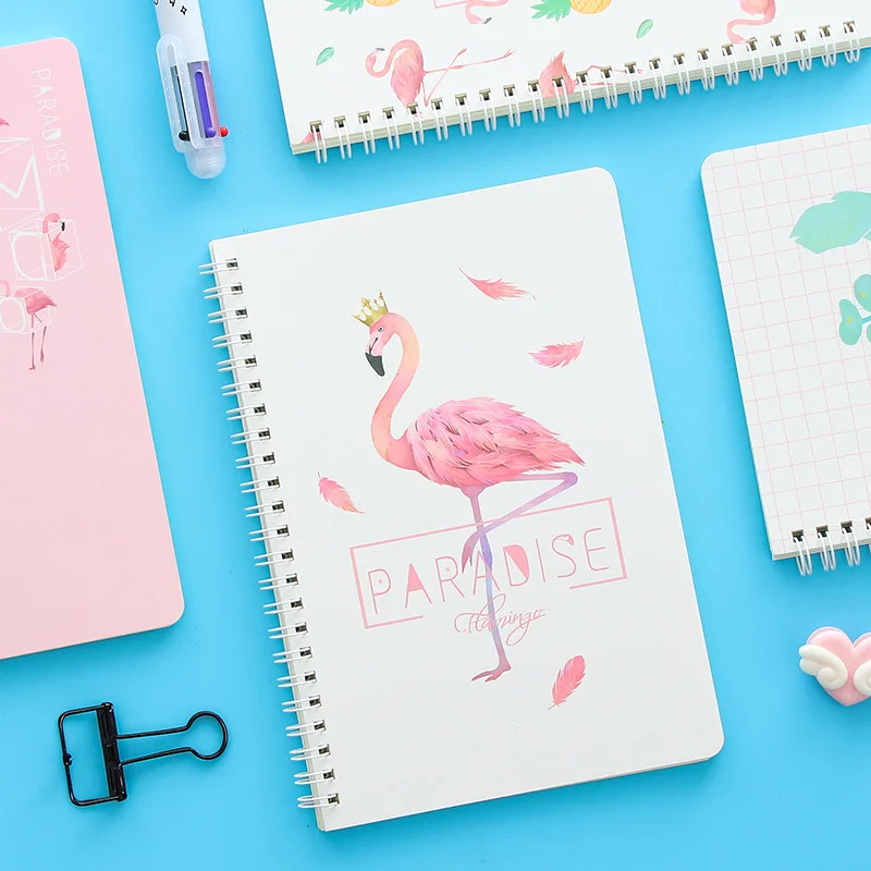 Coloffice Kawaii симпатичный бриллиант блокнот с Фламинго A5 детский подарок
