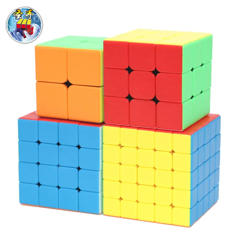 Оптовая продажа 4 шт./лот GEM Magic Cube 2x2 3x3 4x4 5x5 подарок один посылка красочные