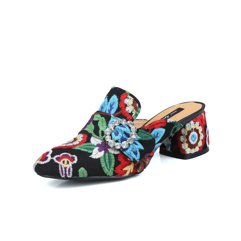 Stylesowner/оригинальные брендовые модные шлепанцы с вышивкой женские туфли на