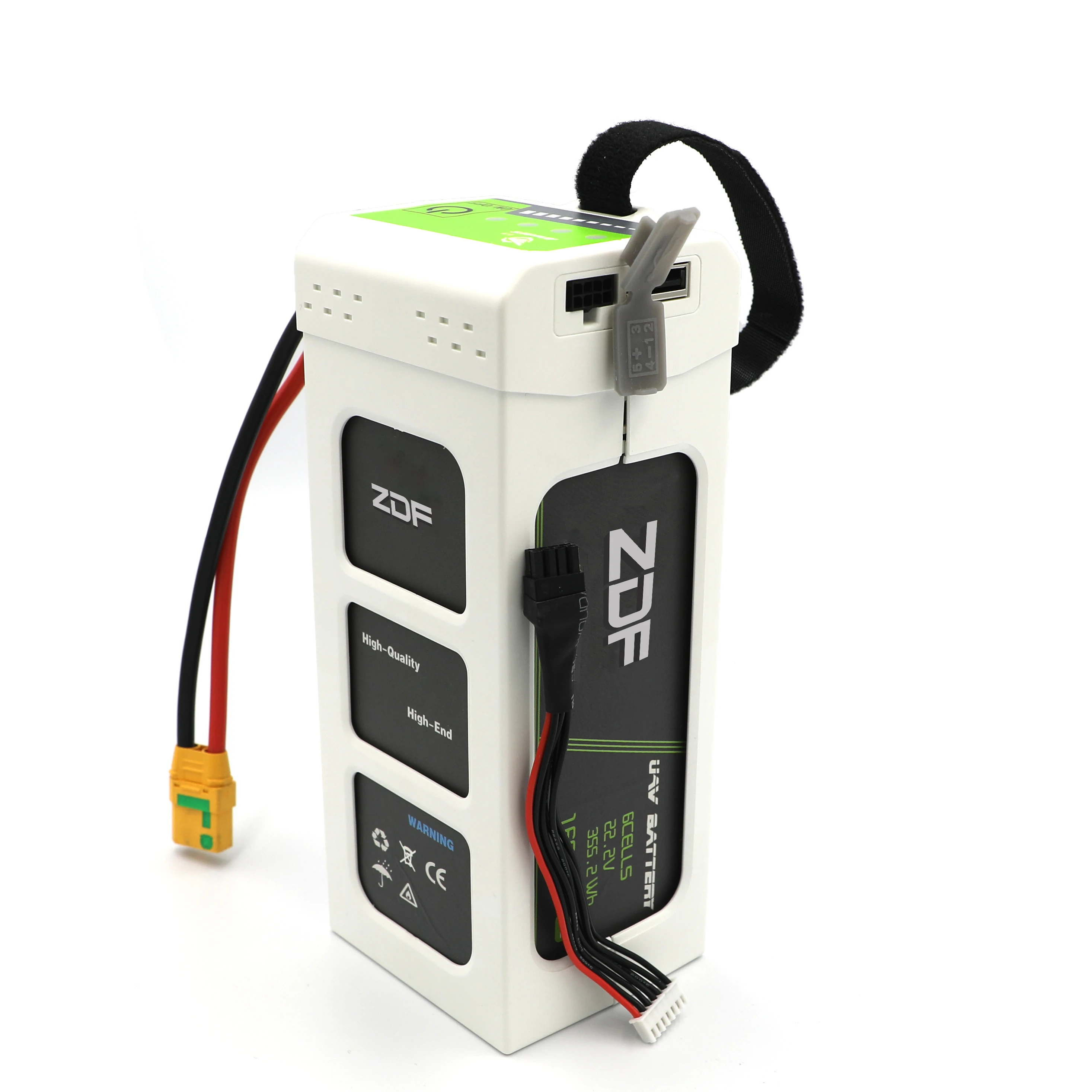 Плюс ZDF 16000mAh 6S 22,2 V 6S1P 25C FPV умный Lipo аккумулятор с BMS для радиоуправляемого дрона