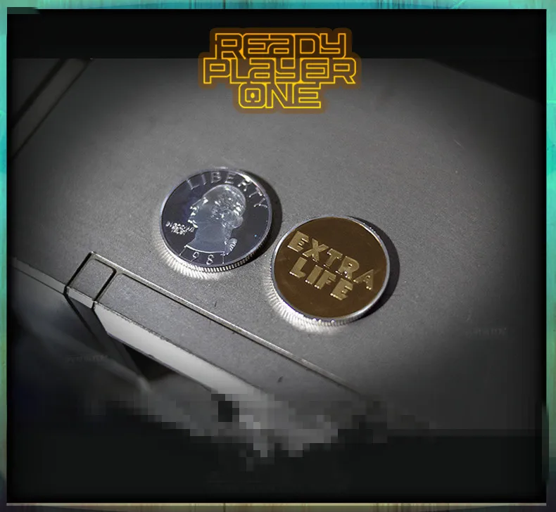 Односторонняя Серебряная односторонняя Золотая фильма Parzival Экстра жизнь монета