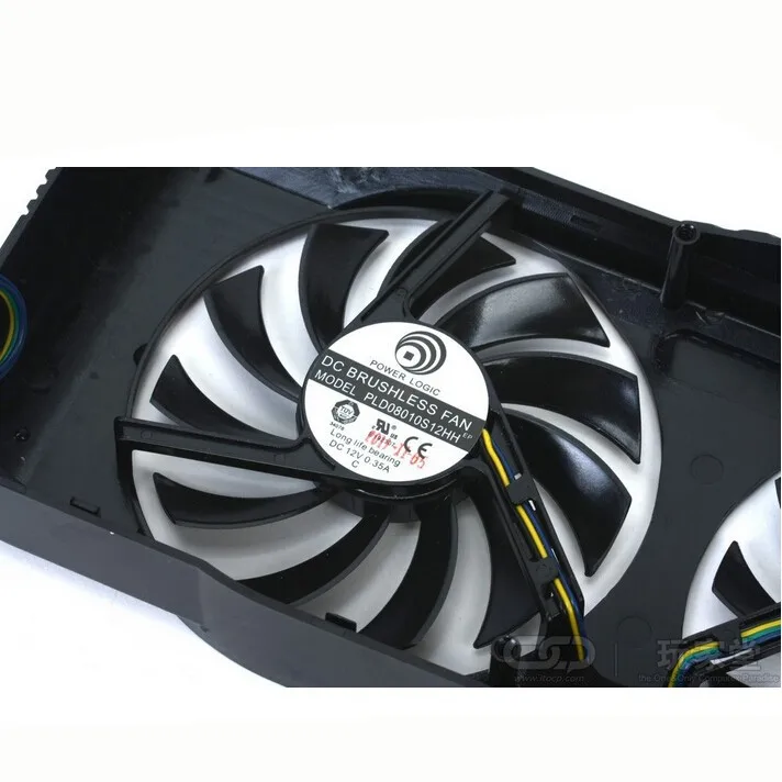 Computador Вентилятор охлаждения Замена для MSI Твин Frozr II R7770 HD 7770 N460 N560 GTX видеокарты вентиляторы(PLD08010S12HH